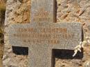 
Edward LEIGHTON
d: Oct 31 1897, aged 62

Cossack (European and Japanese cemetery), WA
