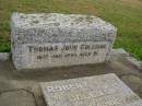 
Thomas John COLEMAN
d: 16 Jan 1945 aged 81

Robert John COLEMAN
d: 2 Apr 1952, aged 52

Alice Kate COLEMAN
d: 14 Jun 1979 aged 102

Cressbrook Homestead, Somerset Region

