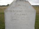 
John Spooner Rackham COLEMAN
b: 24 Jan 1815
d: 14 May 1887

(wife)
Mary (COLEMAN)
d: 15 Dec 1892, aged 54

Cressbrook Homestead, Somerset Region

