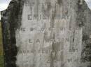 
Emily May McLEAN
b: 13 Feb 1887
d: 2-Dec 1911 aged 24 years, 10 months
wife of E.A. McLEAN

Cressbrook Homestead, Somerset Region
