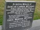 
Duncan Cannon McCONNEL
b: Cressbrook 18 Apr 1911
d: 17 Sep 1996
eldest child and only son of Edgar Cannon and Phyllis Claudia McCONNEL

Erica Webster McCONNEL
b: 3 Nov 1916
d: 29 Apr 1986
daughter of C.F. and E.M. StClair

QLD BDM: Erica Webster McCONNEL, d: 2941986, b: 1917, mother: Ethel Maud Chessbrough father: Christopher Fenwich St.Clair

Cressbrook Homestead, Somerset Region

