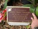 
David John GRENNAN
b: 29 May 1938
d: 17 Jul 2006
husband of Rae
FatherGrandfather of Kim, Steve, Jane, Sue

Diddillibah Cemetery, Maroochy Shire

