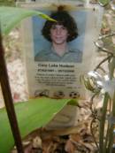 
Cory Luke HUDSON
b: 7 Feb 1001
d: 20 Dec 2006

Diddillibah Cemetery, Maroochy Shire


