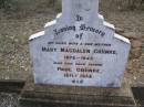 
Mary Magdalen GRIINKE, wife mother,
1872 - 1943;
Paul GRIINKE, father,
1871 - 1956;
Douglas Catholic cemetery, Crows Nest Shire
