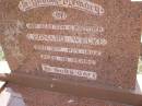 
Leonard WELKE, son brother,
died 2 Nov 1962 aged 18 years;
Douglas Lutheran cemetery, Crows Nest Shire
