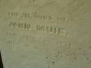 
John MUIR
b: 21 May 1836,
d: 29 June 1875
removed from Eucla cemetery, now in Eucla museum,
Eyre Highway,
Western Australia

