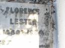 
Leonard Thomas LESTER,
1878 - 1961;
Florence LESTER,
1880 - 1954;
Forest Hill Cemetery, Laidley Shire
