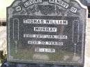 
Thomas William MURRAY,
died 26 Jan 1956 aged 30 years;
Gleneagle Catholic cemetery, Beaudesert Shire
