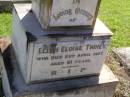 
Ellen Eloise TRIHEY,
died 23 April 1927 aged 61 years;
Gleneagle Catholic cemetery, Beaudesert Shire
