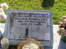 
William Daniel LEO, husband father,
died 2 March 1966 aged 53 years;
Gleneagle Catholic cemetery, Beaudesert Shire
