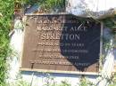 
Margaret Alice STRETTON,
died 9-8-2001 aged 89 years,
mother grandmother great-grandmother;
Gleneagle Catholic cemetery, Beaudesert Shire
