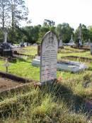 
Jeremiah COONAN,
died 19 Dec 1884 aged 30 years;
Nora,
died 5 May 1903 aged 75 years;
Thomas,
died 8 Feb 1926 aged 98 years;
James,
died 21 June 1934 aged 67 years;
Michael COONAN,
died 9 April 1937;
Mary COONAN,
died 14 May 1938;
Cornelius COONAN,
died 10 July 1940;
Thomas COONAN,
died 27 Feb 1949 aged 84 years;
Gleneagle Catholic cemetery, Beaudesert Shire
