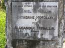 
Daniel MCMULLIN, father;
Catherine MCMULLIN, mother;
Alexander MCMULLIN, brother;
Gleneagle Catholic cemetery, Beaudesert Shire
