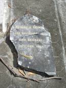 
Heinrich GRIMM
B: Bergedorf 1898
D: Brisbane 24 Dec 1927

Goodna General Cemetery, Ipswich.

