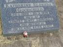 
Katherine Elfreda GOODCHILD,
28-1-1899? - 25-11-1929,
wife of Ernest Henry GOODCHILD,
mother of Jim, Elaine, Keith & Geoff;
Goomeri cemetery, Kilkivan Shire
