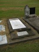 
James William BUTLER,
husband father,
died 17 Dec 1960 aged 55 years;
Irene Uneta BUTLER,
died 26 Feb 1994 aged 86 years;
Goomeri cemetery, Kilkivan Shire
