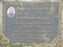
Colin L. CAMPBELL,
28-7-28 - 17-8-97,
stockman,
remembered by Pat, Janelle, Leanne, Duncan & David;
Goomeri cemetery, Kilkivan Shire
