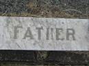 
Amelia ROSS,
mother,
died 17 July 1939? aged 70? years;
William ROSS,
father,
died 3 March 1940 aged 82 years;
Goomeri cemetery, Kilkivan Shire
