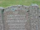 
Richard Eyre PATTERSON,
husband father,
died 31 March 1943 aged 54 years;
Goomeri cemetery, Kilkivan Shire   
