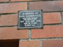 
Karl BARRINGHAUS,
husband father,
died 12 June 1920 aged 41 years;
Goomeri cemetery, Kilkivan Shire
