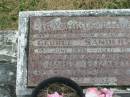 
George SANDERSON,
husband father,
died 18 June 1970 aged 75 years;
Daisy Elizabeth,
mother,
died 19 Nov 1983 aged 81 years;
Goomeri cemetery, Kilkivan Shire
