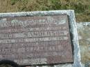 
George SANDERSON,
husband father,
died 18 June 1970 aged 75 years;
Daisy Elizabeth,
mother,
died 19 Nov 1983 aged 81 years;
Goomeri cemetery, Kilkivan Shire
