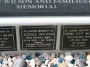 
Wilson and families memorial

Clifford Scott WILSON
1 Jul 1979
83 yrs

Jessie WILSON
23-2-1991
96 yrs

Edmond Scott WILSON
6 Dec 1968
44 yrs

St Matthews (Anglican) Grovely, Brisbane
