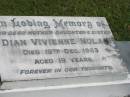 
Dian Vivienne NOLAN
19 Dec 1963
19 yrs

St Matthews (Anglican) Grovely, Brisbane
