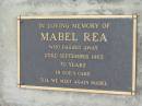 
Mabel REA
23 Sep 1965, aged 70
Haigslea Lawn Cemetery, Ipswich
