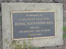 
Royal Alexander REA
9 Apr 1997, aged 50
Haigslea Lawn Cemetery, Ipswich
