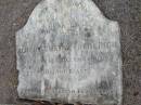 
Albert Gustav FREDERICH
2 Dec 1883, aged 30
Haigslea Lawn Cemetery, Ipswich
