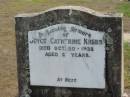 
Joyce Catherine KREBS
20 Oct 1938, aged 21
Haigslea Lawn Cemetery, Ipswich
