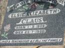 
Elsie Elizabeth CLAUS
b: 1 Mar 1906, d: 25 Jul 1990
Haigslea Lawn Cemetery, Ipswich
