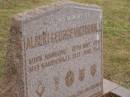 
Albert George Victor HALL
b: Nambour 18 May 1916
d: Harrisville 21 Jun 1981
Harrisville Cemetery - Scenic Rim Regional Council
