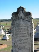 
Elizabeth KANOFSKI, born 27 July 1894 died 16 Nov 1915;
Wilhelmine PETERS, nee KANOFSKI, born 4 Oct 1883 died 9 Mar 1902;
St Pauls Lutheran Cemetery, Hatton Vale, Laidley Shire
