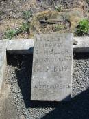 
C.H. MULLER, born 10? Oct 1903 died 14? Feb 1904;
St Pauls Lutheran Cemetery, Hatton Vale, Laidley Shire
