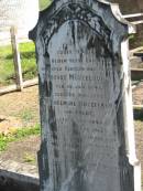 
August Mutzelburg, born 19 Jan 1843 died 28 Aug 1903;
Wilhelmine Mutzelburg, nee BOLDT, born 7 Feb 1843 died 23? Aug 1915;
St Pauls Lutheran Cemetery, Hatton Vale, Laidley Shire

