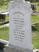
Caroline A. KUHRT,
wife mother,
died 13 Dec 1934 aged 62 years;
Carl A.W. KUHRT,
father,
died 27 Mar 1939 aged 70 years;
Helidon General cemetery, Gatton Shire
