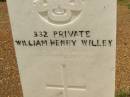 
William Henry WILLEY,
died 27 Feb 1933;
Howard cemetery, City of Hervey Bay
