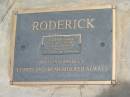 
Alvenia (Darda) RODERICK,
died 24-9-2001 aged 85 years,
wife of Allan,
mother of Ross & Bradley;
Howard cemetery, City of Hervey Bay
