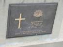 
J.T. LAIDLER,
died 5 July 1996 aged 78 years,
husband of Mary,
father of Ken, Helen, Ronald & Stephen;
Howard cemetery, City of Hervey Bay

