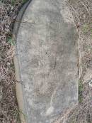 
?gebeble Callmand MULLER
(beloved wife and mother)
Ca
   mpuerehelichte
geb Heinpuoichelichle
Herman Menge
         Apr  1862
ges      Sept 1882

Hoya Lutheran Cemetery, Boonah Shire

