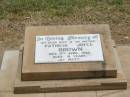 
Patricia Joyce BROWN,
wife mother,
died 5 April 1986 aged 51 years;
Jandowae Cemetery, Wambo Shire
