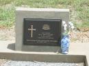 
O.J. LOCKHART,
died 22 June 1974 aged 84 years,
missed by wife & family;
Jandowae Cemetery, Wambo Shire
