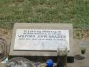 
Wilford John BRAZIER,
husband father,
died 31 Aug 1975 aged 71 years;
Jandowae Cemetery, Wambo Shire
