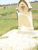 
N.M,
aged 12 months;
Jimbour Station Historic Cemetery, Wambo Shire
(Helen Anna (Nellie) MAYNE, 1 year, 13 Jan 1875?)
