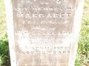 
Margaret,
wife of W. MCLELLAND,
died 12 April 1877 aged 22 years;
Jimbour Station Historic Cemetery, Wambo Shire
