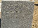 
William James PAULL,
died 21 Sept 1926 aged 80 years;
William Lyell PAULL,
son,
died 19 Feb 1928 aged 34 years;
Jondaryan cemetery, Jondaryan Shire
