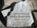 
Patrick Thomas POWER,
died 1 Nov 1917 aged 46 years;
Jondaryan cemetery, Jondaryan Shire
