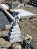 
Rosemary Dorothy SPROTT,
daughter,
died 11 Apr 1956 aged 3 years 4 months;
Jondaryan cemetery, Jondaryan Shire
